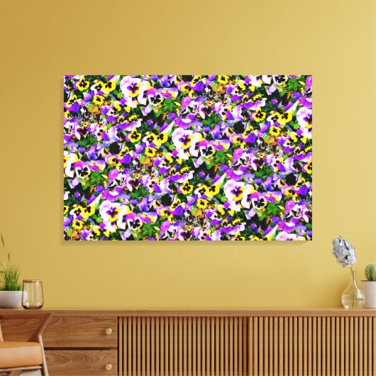 met meerdere kleuren bekleed doek canvas afdruk (Insitu (Woonkamer))