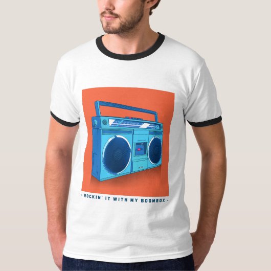 Met mijn Boombox T-shirt (Voorkant)