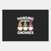 Met mijn gnomen, Funny Garden Gnome Inpakpapier Vel (Voorkant)