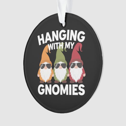 Met mijn gnomen, Funny Garden Gnome Ornament (voorkant)