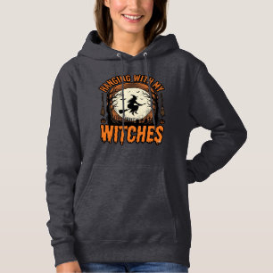 Met mijn heksen hangen Vintage Halloween T-shirt D