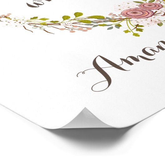 Met mijn hele hartenbloem... poster (Hoek)