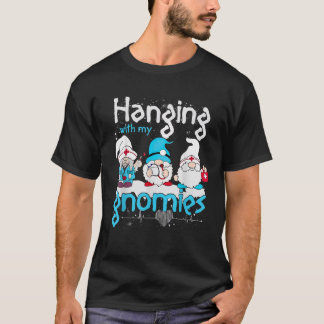 Met mijn kabouters Retro kabouters Kerst voor T-shirt