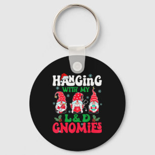 Met mijn L&d Gnomies verpleegster Gnome grappi Sleutelhanger