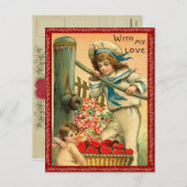 Met mijn liefde Valentijn Briefkaart (Voorkant / Achterkant)