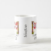 Met m'n Gnomen... grappige kerstmonogram Koffiemok (Center)