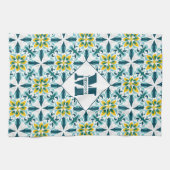 Met Mogram VerdeSol Azulejo Harmony Theedoek (Horizontaal)