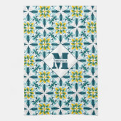 Met Mogram VerdeSol Azulejo Harmony Theedoek (Verticaal)