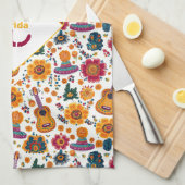 Met monogram Fiesta Handdoek (Quarter Fold)