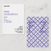 Met Monogram Staand Formaat Visitekaartje (Voorkant / Achterkant)