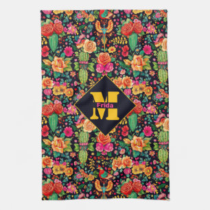 Met monogram Viva la Cocina Theedoek
