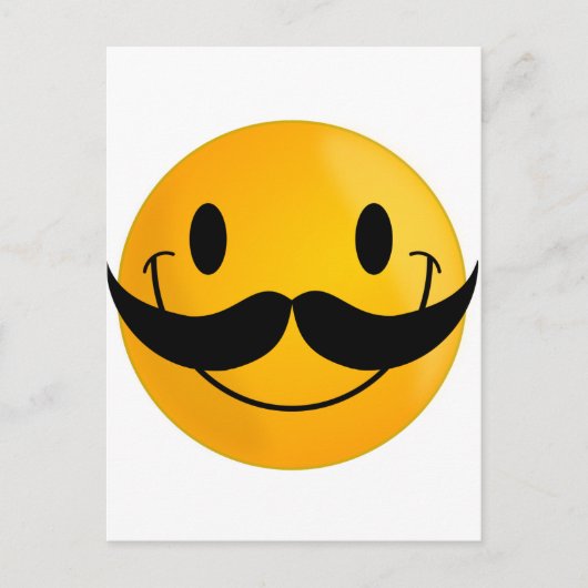 met Mustache Briefkaart (Voorkant)