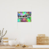 Met muziek vieren poster (Keuken)