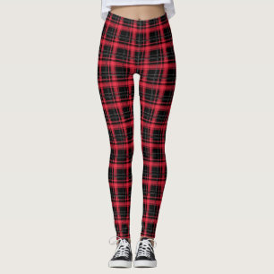 Met naadloze ingedrukte gele tartan beklede gestre leggings
