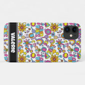 Met naam 🎾 groovy pastel tennis Case-Mate iPhone case (Achterkant (horizontaal))