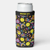 Met naam, Groovy, retro 90, zwart (Seltzer Voorkant)