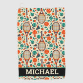 Met naam 🎾 Tennis Delight🎾 Golfhanddoek (Voorkant)
