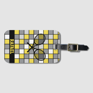 Met naam 🎾 tennisrackets bagagelabel