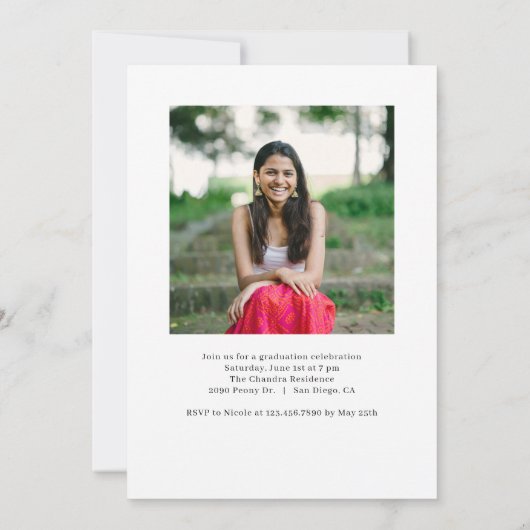 Met name de optie Bewerkbare kleuren Afstuderen be Kaart (Achterkant)