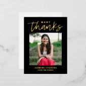 Met name Koel FOLIE Dank u Briefkaart (Voorkant / Achterkant)