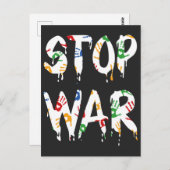 Met Oekraïne T-shirt, Oekraïne Briefkaart (Voorkant / Achterkant)