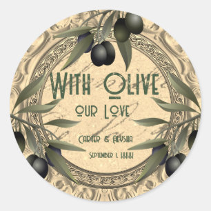 Met Olive Our Love Wedding Favoriete Sticker