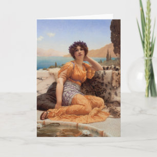 Met Omhulde Viooltjes en Robe van de Tint van de Feestdagen Kaart