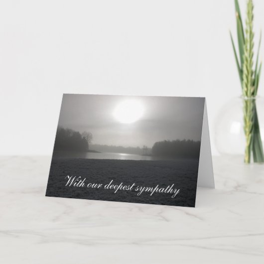 Met ons diepste medeleven kaart (Voorkant)