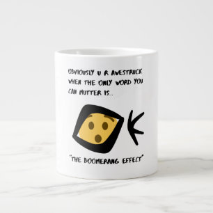 'Met ontzag' Beker Fun  Mug 20 oz Boemerangeffect Extra Grote Beker