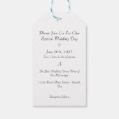 Met onze dankbaarheid cadeaulabel (Achterkant)