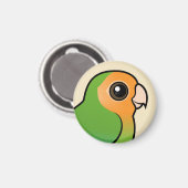 met Oranje vlakken bedekt zangvogel Magneet (Voorkant / Achterkant)