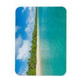Met palmbomen omzoomd strand, Tonga Magneet (Verticaal)