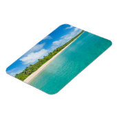 Met palmbomen omzoomd strand, Tonga Magneet (Linkerzijde)