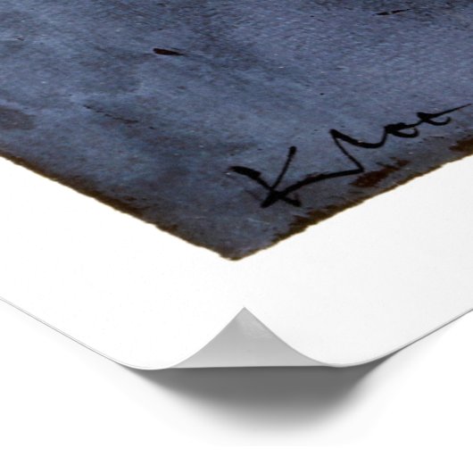 Met paraplu van Paul Klee Poster (Hoek)