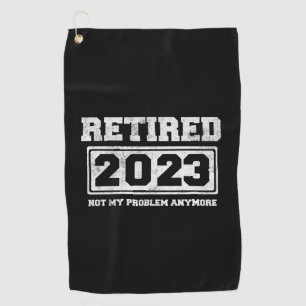 Met pensioen 2023 Niet Mijn Probleem Meer Golfhanddoek