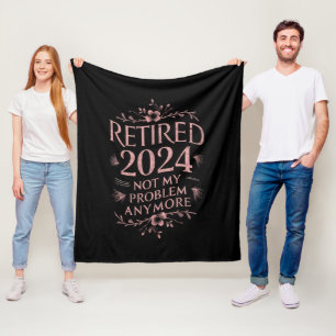 Met pensioen 2024 Niet Mijn Probleem Meer Pensioen Fleece Deken