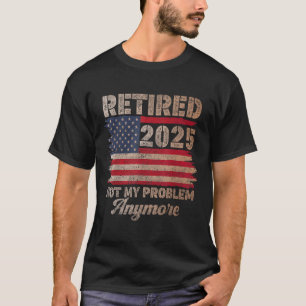 Met Pensioen 2025 Gepensioneerde Mannen Vrouwen Re T-shirt