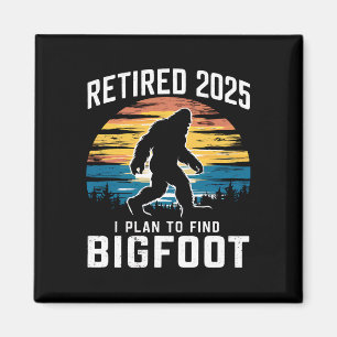 Met Pensioen 2025 Ik Ga Bigfoot Vinden Pensioen Magneet