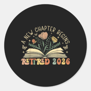 Met pensioen 2026 Een nieuw hoofdstuk begint Pensi Ronde Sticker