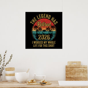 Met Pensioen 2026 Heeft Zijn Hele Leven Hiervoor G Poster