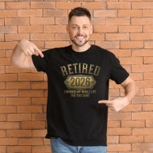 Met Pensioen 2026 T-Shirt: Grappig Pensioengeschen