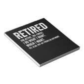 Met Pensioen Bijvoeglijk Naamwoord Definitie Niet Notitieblok (Schuin)