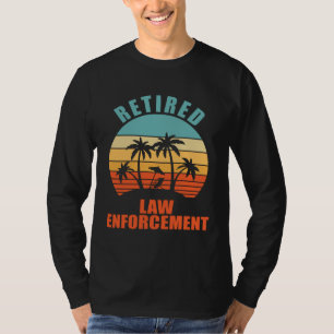 Met Pensioen Gegaane Handhaving Gelukkig Pensioen T-shirt