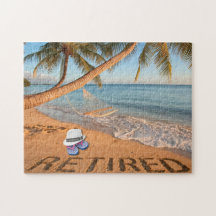 Met Pensioen Geschreven in het Zand Tropisch Flori