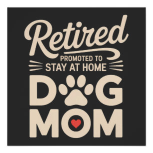 Met Pensioen Hond Moeder Pensioen Hond Eigenaar Perfect Poster