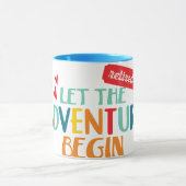 Met pensioen. Laat het avontuur beginnen! Mok (Midden)