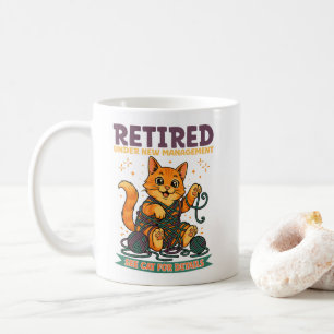 Met Pensioen Onder Nieuwe Leiding Zie Kat Voor Det Koffiemok