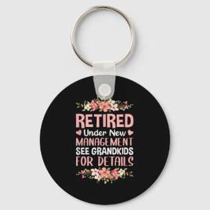 Met Pensioen Onder Nieuwe Leiding Zie Kleinkindere Sleutelhanger