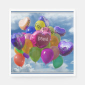 Met pensioen - vrij om te zweven servetten (Voorkant)