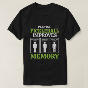 Met Pickleball spelen verbetert u de Memory Dink P T-shirt